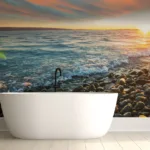 Sun Kissed Beach View Wallpaper Sun Kissed Beach View Wallpaper