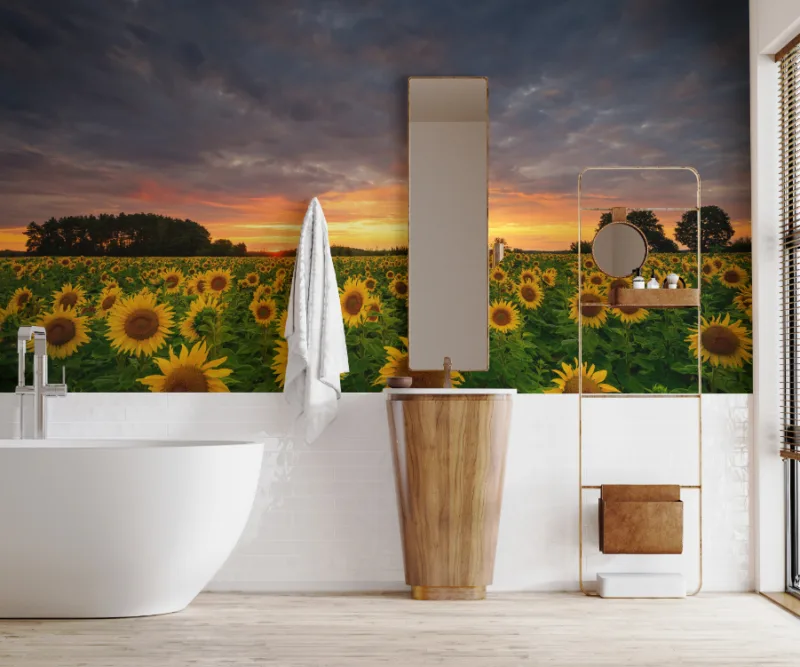 Sunflower Bloom Nature Mural Sunflower Bloom Nature Mural