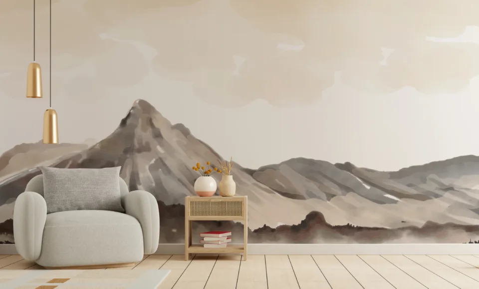Sunset Serenity Abstract Wallpaper Yoga Room Sunset Serenity Abstract Wallpaper Yoga Room