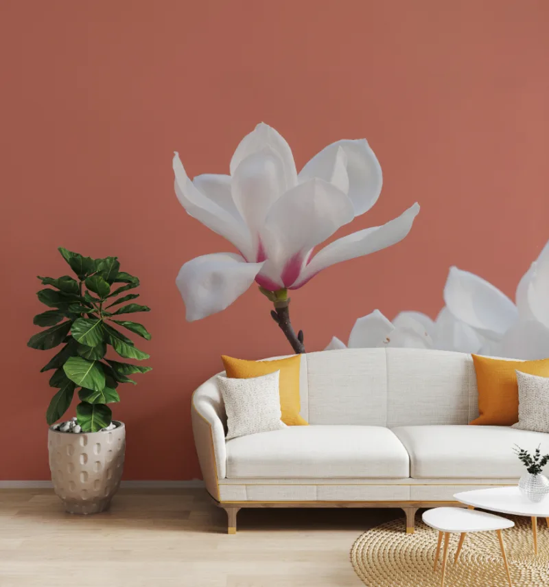 Top Living Room Floral Morning Glory Wallpapers for Wall