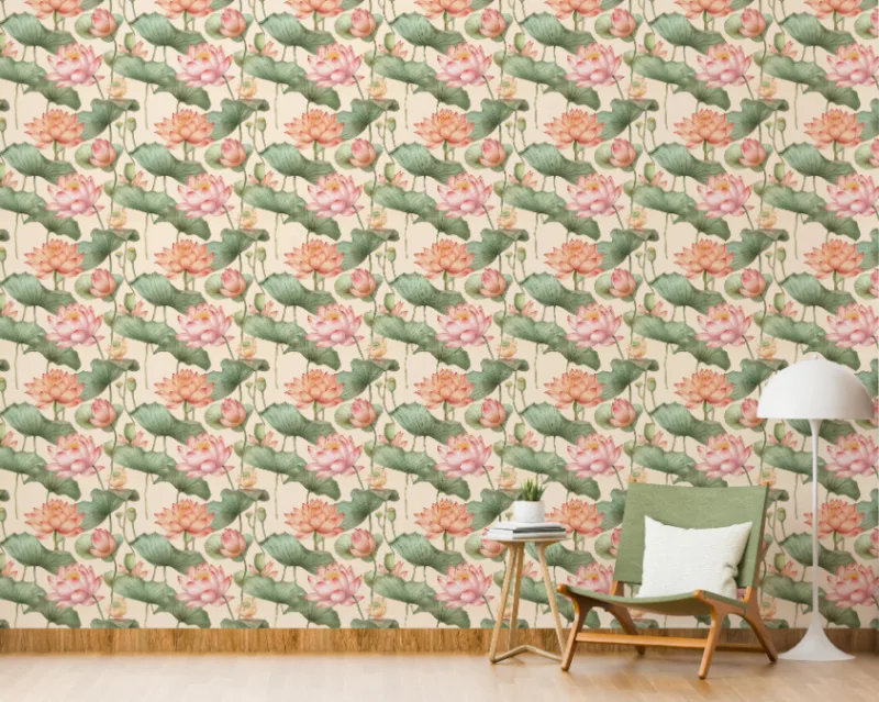 Tranquil Lotus Garden Wall Art