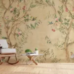 Unique Botanical Floral Wallpaper