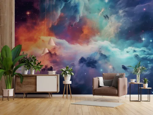 Removable Stunning Nebula Design Bedroom Wall Décor Removable Stunning Nebula Design Bedroom Wall Décor