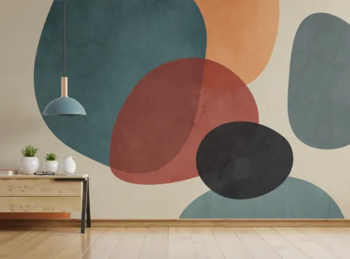 Abstract Terracotta Color Wall Mural Abstract Terracotta Color Wall Mural