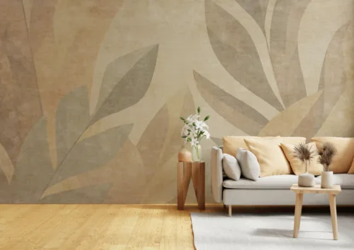 Beige and Ton Color Living Room Abstract Wallpaper Beige and Ton Color Living Room Abstract Wallpaper