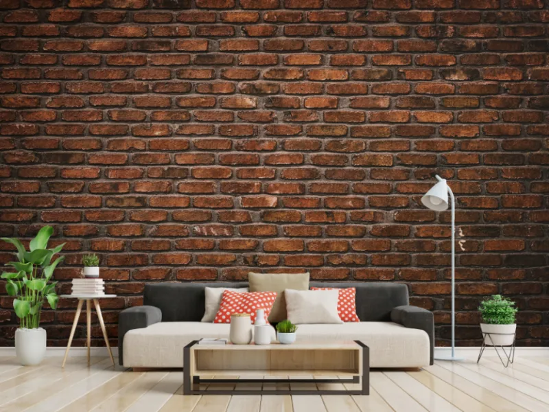 Best Darkest Brick Effect Wall Mural for Wall Décor