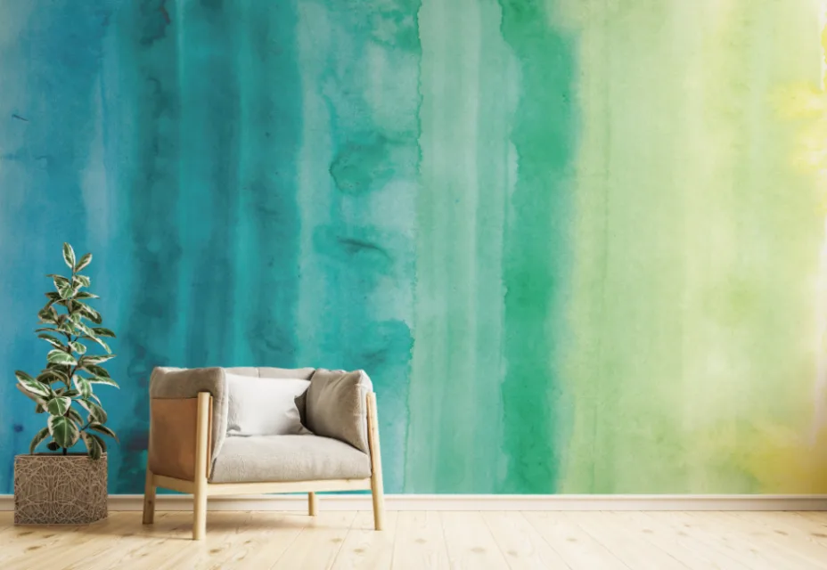 Blue Beauty Aqua Mirage Ombre Wallpaper Murals Blue Beauty Aqua Mirage Ombre Wallpaper Murals