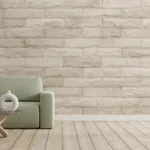 Cream Color Brick Effect Wallpaper for Wall