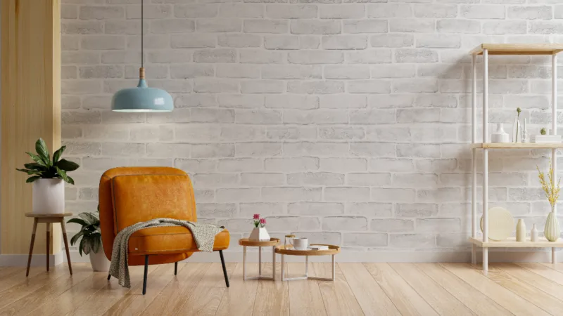 Gray Color Brick Wallpaper Wall Murals