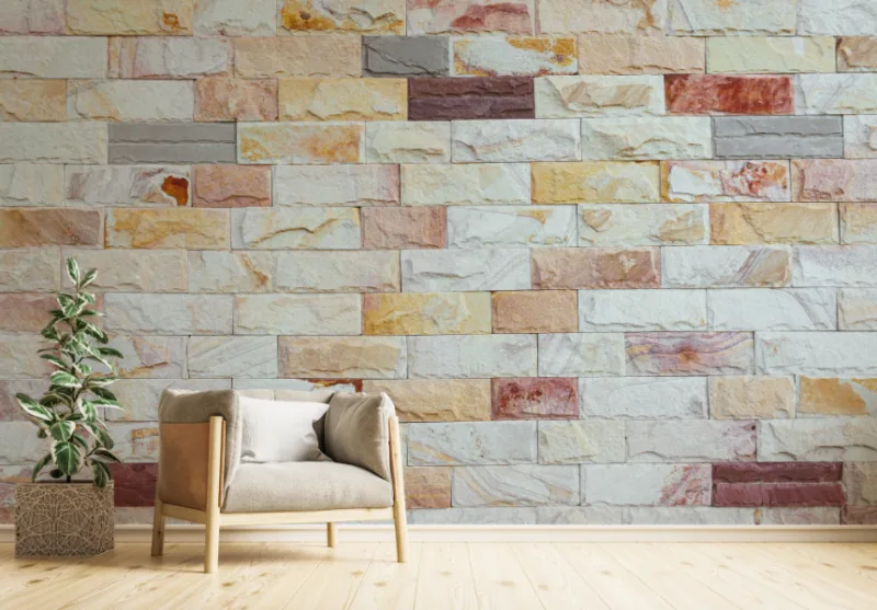 Modern Brick Wall Décor Wallpaper