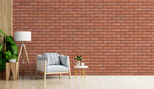 Modern Red Brick Wallpaper Sticker Modern Red Brick Wallpaper Sticker