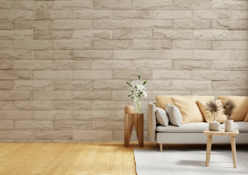 Natural Stone Brick Wall Mural