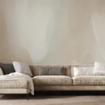 Neutral Tones Abstract Wallpaper Living Room