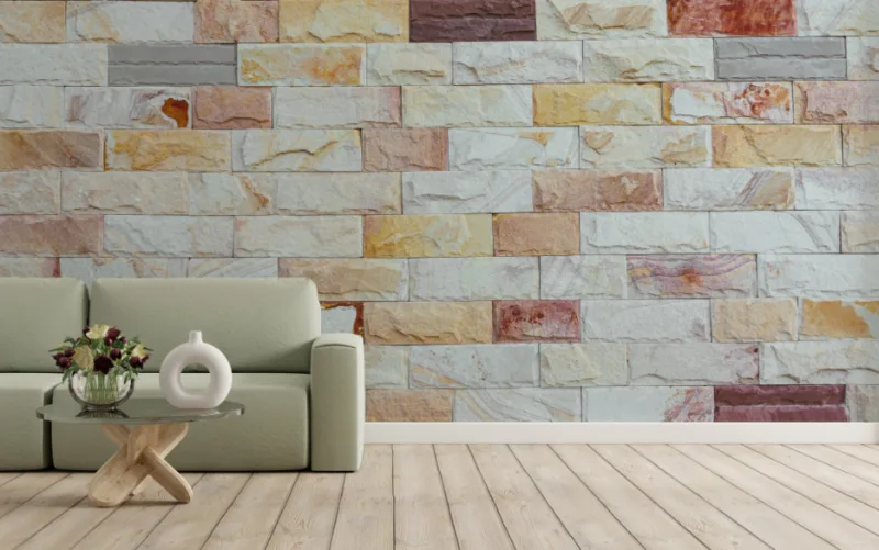 Unique Brick Design Wallpaper for Wall