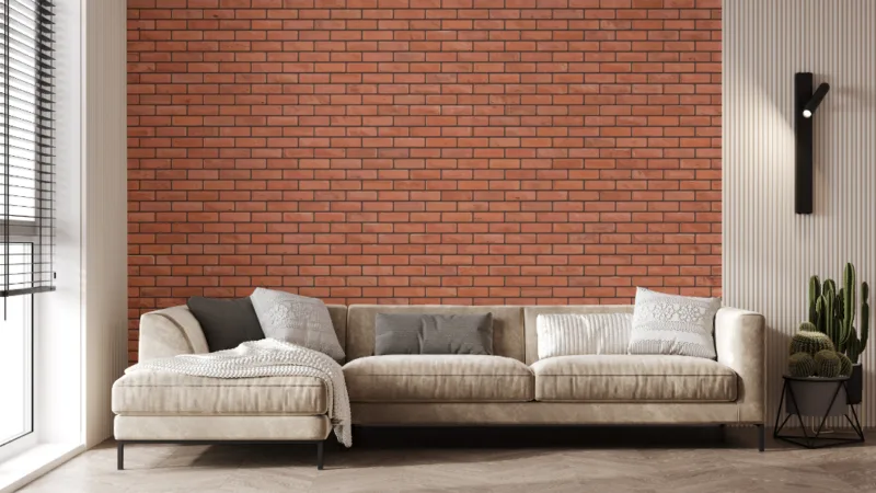 Unique Brick Self Adhesive Wall Mural