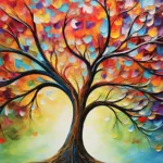 Elevate your interior with this imaginative artistic wallpaper inspired by expressive knife painting techniques. Featuring bold textures and dynamic brushwork, this peel and stick wall covering adds a creative edge to modern spaces