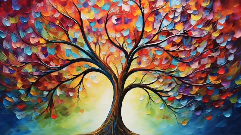 Elevate your interior with this imaginative artistic wallpaper inspired by expressive knife painting techniques. Featuring bold textures and dynamic brushwork, this peel and stick wall covering adds a creative edge to modern spaces