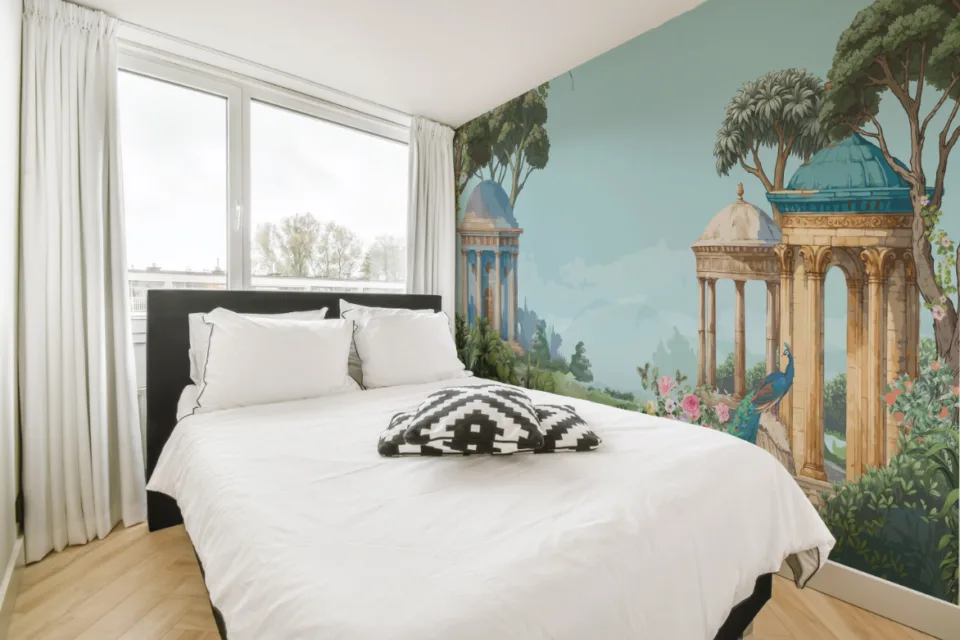 Best Bedroom Sky Blue Heaven Classical Domes Peacock Indian Wallpaper Best Bedroom Sky Blue Heaven Classical Domes Peacock Indian Wallpaper where nature in your home
