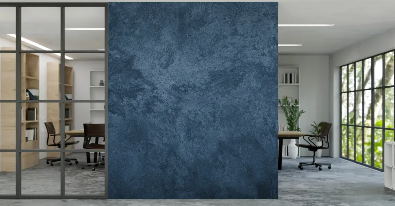 Blue Concrete Wallpaper with Smooth Texture for Minimalist Wall Design clean lines and subtle tones for serene and modern interiors