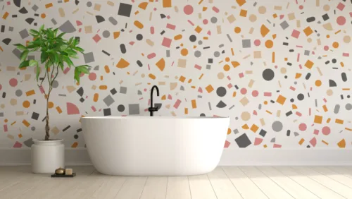 Chic Abstract Terrazzo Interior Decor Pattern Background Bathroom Wall Decor Chic Abstract Terrazzo Interior Decor Pattern Background Bathroom Wall Decor