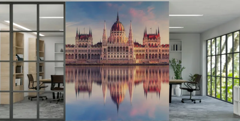Cultural Heritage Site In Budapest Removable Wallpaper Design For Wall