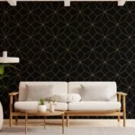 Elegant Intersecting Line Wallpaper for Living Room