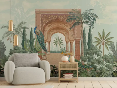 Ethnic Heritage Miniature Art Royal Era Watercolor Art Beauty For Wall Ethnic Heritage Miniature Art Royal Era Watercolor Art Beauty For Wall