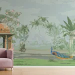 Miniature Painting Peel And Stick Tropical Trees Wallpapers For Wall Miniature Painting Peel And Stick Tropical Trees Wallpapers For Wall, a unique and artistic wall decor design