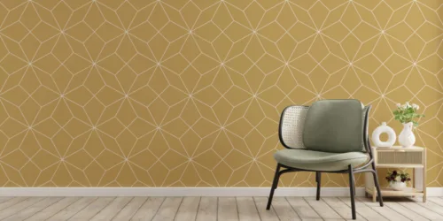 Modern Mustard White Crisscross Wallpaper Texture Style Modern Mustard White Crisscross Wallpaper Texture Style