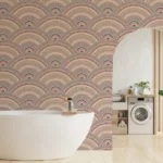 Multicolor Ethnic Circle Mandala Pattern Wall Mural Vibrant Design