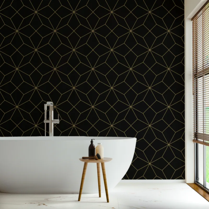 Sophisticated Gold Star Wall Pattern for Interiors Wall Decor