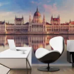 Wallpaper Impressive Symmetry Of Budapest’s Parliament In The Early Morning Light