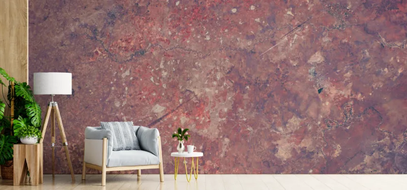 Aged Industrial Wall Mural Featuring Rust and Brush Strokes Aged Industrial Wall Mural Featuring Rust and Brush Strokes