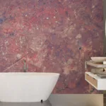 stressed Metal Texture Wallpaper with Rust and Paint Peeling stressed Metal Texture Wallpaper with Rust and Paint Peeling, Best for the Bathroom Wall and Industrial Wall