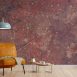 Rusty Metal Peel and Stick Wallpaper with Brush Stroke Texture Rusty Metal Peel and Stick Wallpaper with Brush Stroke Texture