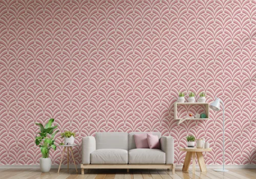 Blush Pink Art Deco Peel And Stick Wallpaper Design Blush Pink Art Deco Peel And Stick Wallpaper Design