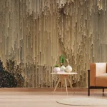 Luxury Wallpaper Gold Metal Texture Abstract Modern Art Style