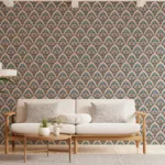 Mediterranean Floral Wall Print Traditional Elegance Interior For Miami Homes Style