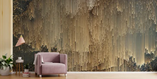 Modern Abstract Wallpaper Golden Metallic Effect Luxury Room Design Modern Abstract Wallpaper Golden Metallic Effect Luxury Room Design