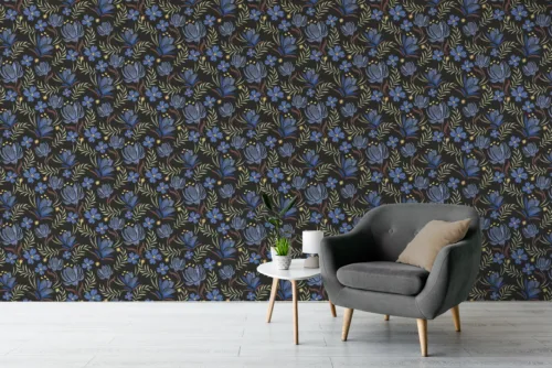 Removable Floral Wallpaper Vintage Botanical Bedroom Decor Removable Floral Wallpaper Vintage Botanical Bedroom Decor