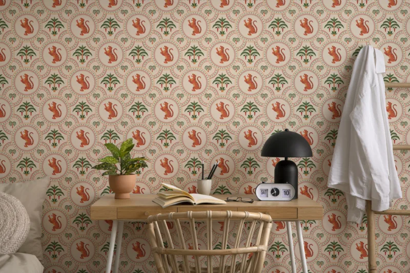 Tiger Jungle Wallpaper For Kids Room Nursery Peelable Mural