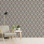 Vintage Floral Pattern Wallpaper Classic Arch Design For New York Homes Special