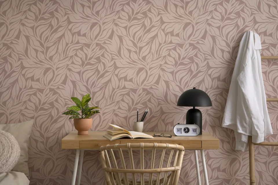 Beige Leaf Wallpaper Botanical Peel Stick Mural Vinyl Decor Newyork Homes Special Beige Leaf Wallpaper Botanical Peel Stick Mural Vinyl Decor Newyork Homes Special