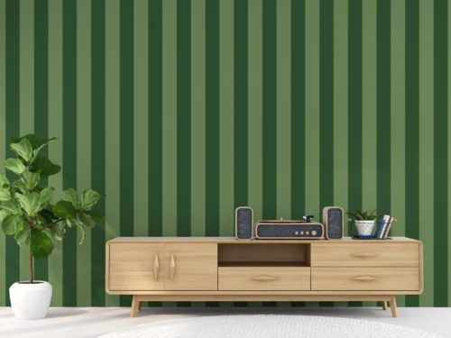 Green Striped Peel Wallpaper For Bedroom Decor Vintage Removable Style Chicago Home Green Striped Peel Wallpaper For Bedroom Decor Vintage Removable Style Chicago Home