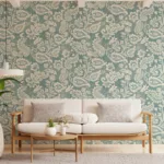 Peel Stick Floral Wallpaper Neutral Wall Art Rustic Homes Chicago Decor Touch