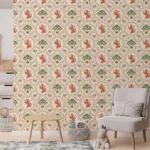 Safari-themed peel and stick wallpaper for children’s rooms, highly searched in Georgia jungle-themed homes.