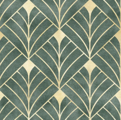 Agreen Gold Art Deco Peel Stick Wallpaper Glam Style Removable Boston Home Vibe A stunning green and gold Art Deco peel and stick wallpaper, designed with a glamorous style that elevates any living or dining space. This removable wall covering adds a bold geometric touch and luxury vibe, perfect for Boston homes that want stylish wall art with convenience.