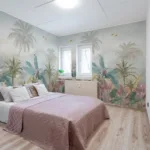 Bohemian Jungle Wallpaper for Bedroom Lush Leaves Seattle Home Refresh – Transform your bedroom with lush leafy bohemian jungle wallpaper, blending earthy tones, natural textures, and modern Seattle-inspired design for a refreshing home makeover.