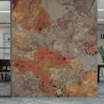 Removable Industrial Metal Wallpaper Peel Stick Rust Loft Design Denver Home Look Removable industrial metal wallpaper with peel and stick rust effect, designed for Denver loft interiors to create a modern rustic home look.