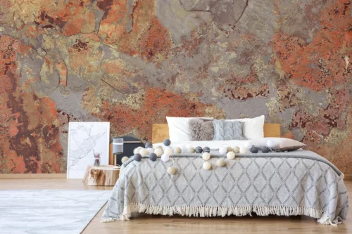 Rustic Metallic Peel Stick Wallpaper Vintage Accent Removable Terra Design Newyork Homes Special Rustic metallic peel and stick wallpaper with vintage accent, removable terra design for New York homes bringing unique industrial rustic vibes.